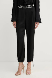 Kalhoty Liu Jo dámské, černá barva, high waist, TF5192.T004A