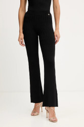 Kalhoty Marciano by Guess JANET dámské, černá barva, zvony, high waist, 5YGB29 5881Z