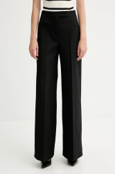 Kalhoty MAX&Co. dámské, černá barva, široké, high waist, 2528136014200