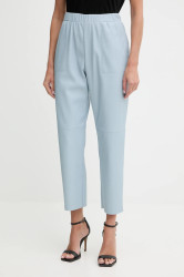 Kalhoty MAX&Co. dámské, modrá barva, střih cigarette, high waist, 2526786014200