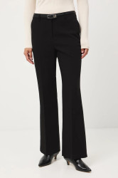 Kalhoty Medicine dámské, černá barva, zvony, medium waist