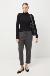 Kalhoty Medicine dámské, šedá barva, střih chinos, medium waist