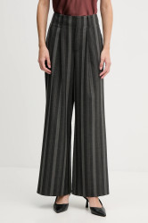 Kalhoty Mos Mosh EVINE dámské, šedá barva, široké, high waist, 173851