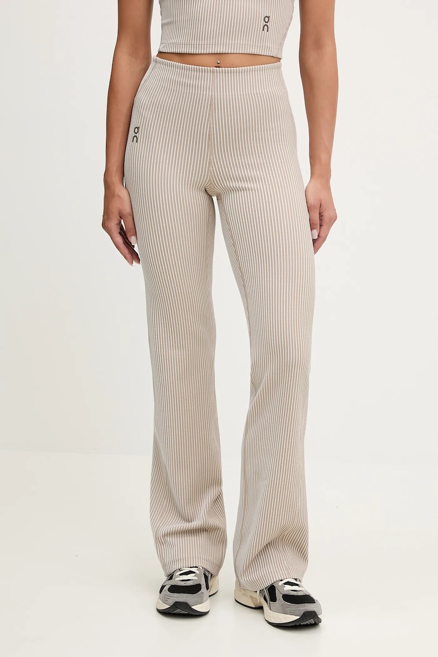 Kalhoty na jógu On All-Day dámské, béžová barva, high waist, 1WF30473961