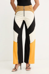 Kalhoty Patrizia Pepe dámské, oranžová barva, high waist, 2P1728 A498