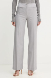 Kalhoty Patrizia Pepe dámské, šedá barva, široké, high waist, 2P1725 A498