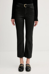 Kalhoty Pedro del Hierro dámské, černá barva, zvony, high waist, 7602532