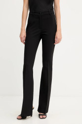 Kalhoty Pinko dámské, černá barva, high waist, 105706 A2R9
