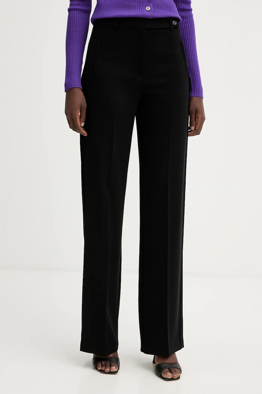 Kalhoty Pinko dámské, černá barva, high waist, 106145 A304