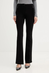 Kalhoty Pinko dámské, černá barva, zvony, high waist, 106093 A04I