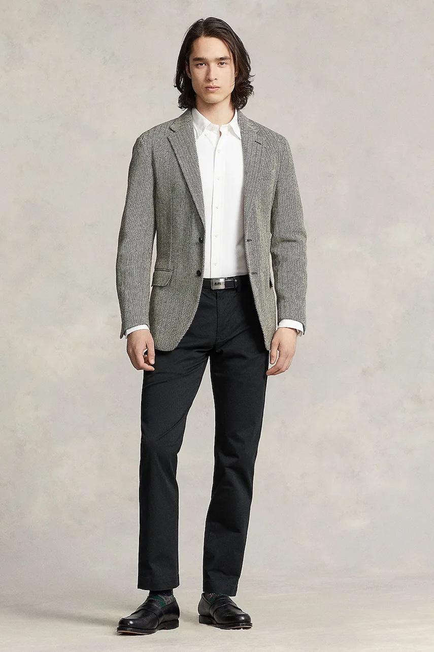 Kalhoty Polo Ralph Lauren pánské, černá barva, 710687424