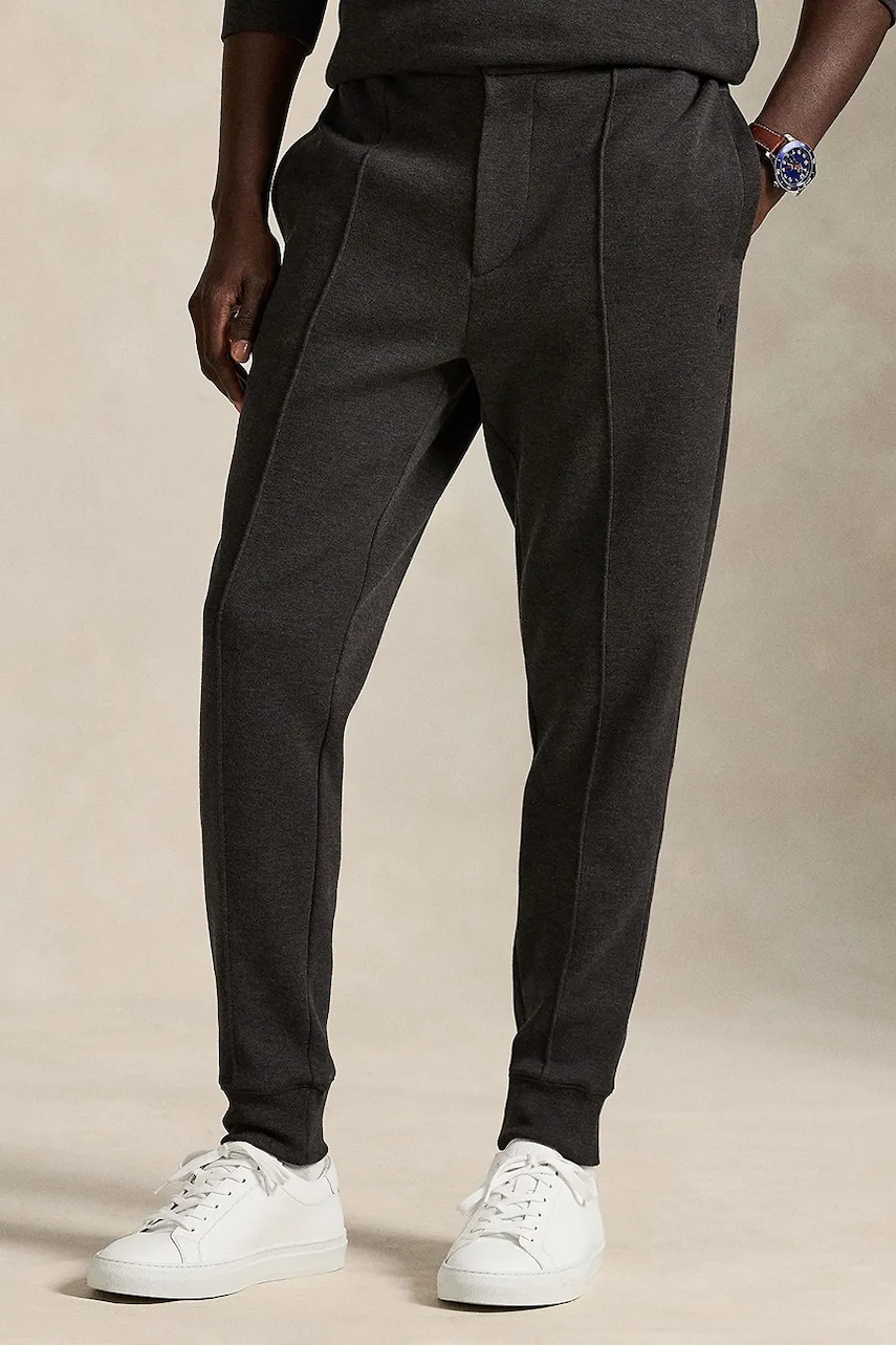 Kalhoty Polo Ralph Lauren pánské, šedá barva, 710B13640