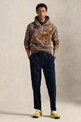 Kalhoty Polo Ralph Lauren pánské, tmavomodrá barva, přiléhavé, 710929457