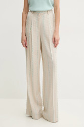 Kalhoty s příměsí lnu Fracomina