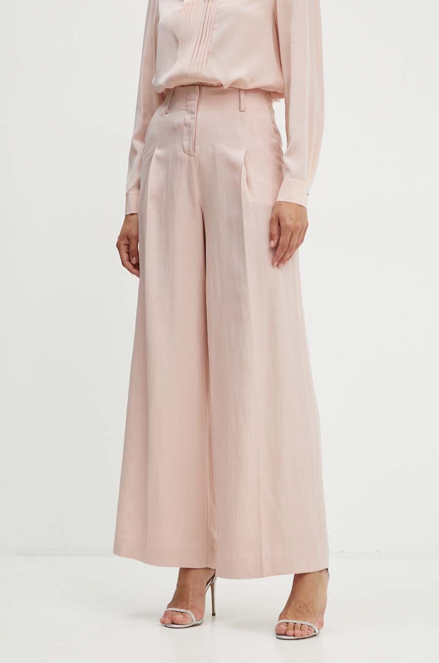 Kalhoty s příměsí lnu Karl Lagerfeld