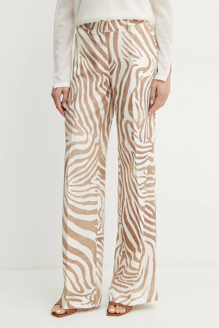 Kalhoty s příměsí lnu Marciano by Guess GISELLE