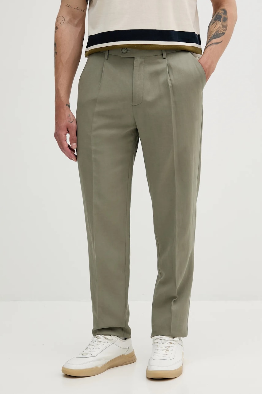 Kalhoty s příměsí lnu Marciano by Guess MAX