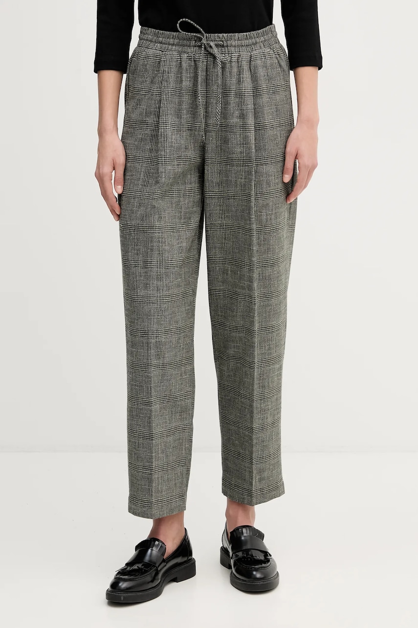 Kalhoty s příměsí lnu United Colors of Benetton