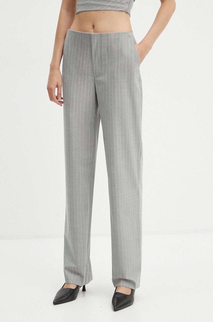 Kalhoty s příměsí vlny Moschino Jeans