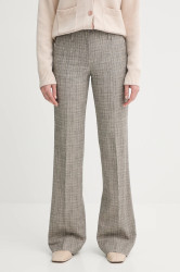 Kalhoty s příměsí vlny PS Paul Smith béžová barva, medium waist, W2R-358T-T31313