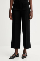Kalhoty Sessun dámské, černá barva, high waist, 24107014