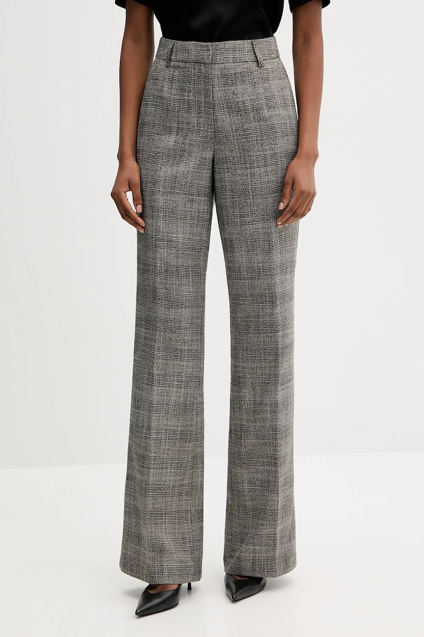 Kalhoty Silvian Heach CARILLO dámské, šedá barva, high waist, GPA25350PA