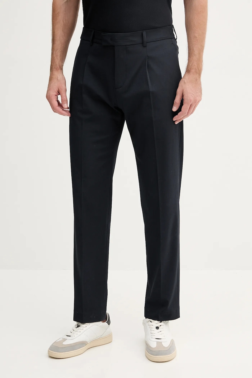 Kalhoty Sisley pánské, tmavomodrá barva, 4KKQSF04Z