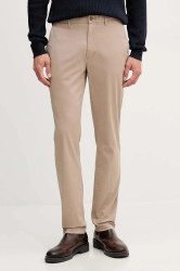Kalhoty Tommy Hilfiger pánské, béžová barva, MW0MW25964