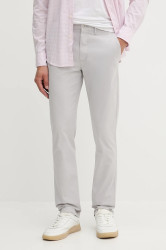 Kalhoty Tommy Hilfiger pánské, šedá barva, MW0MW40262