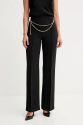 Kalhoty Twinset dámské, černá barva, high waist, 252TP2281