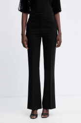 Kalhoty Twinset dámské, černá barva, zvony, high waist, 252TT2232