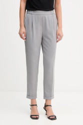 Kalhoty United Colors of Benetton dámské, šedá barva, 4962DF079