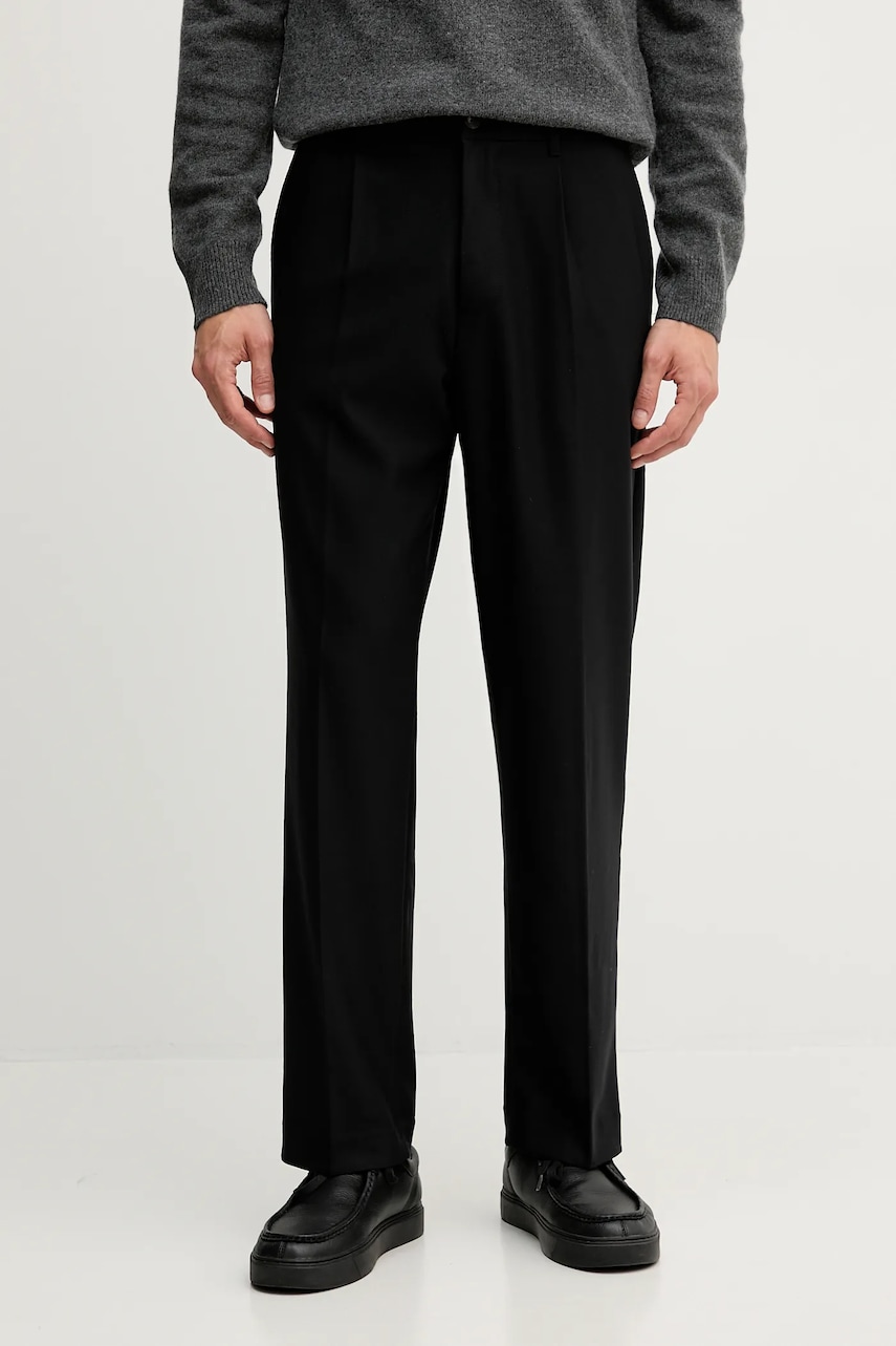 Kalhoty United Colors of Benetton pánské, černá barva, 4OACUF04L