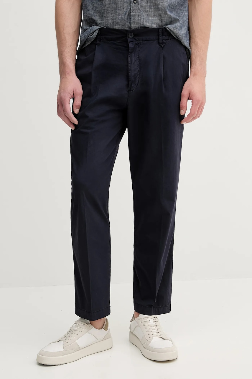 Kalhoty United Colors of Benetton pánské, tmavomodrá barva, 462SUF04K
