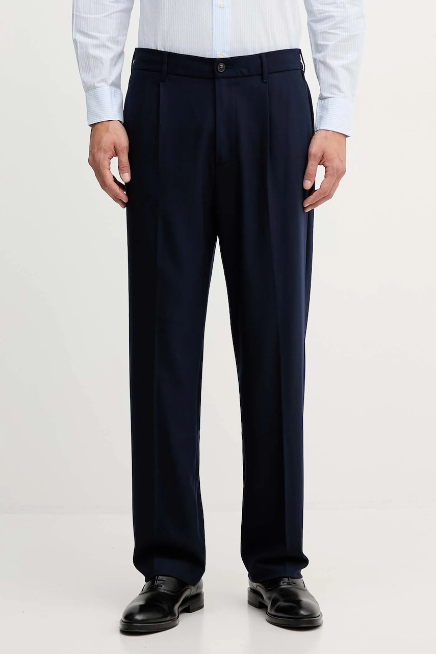 Kalhoty United Colors of Benetton pánské, tmavomodrá barva, 4OACUF04L