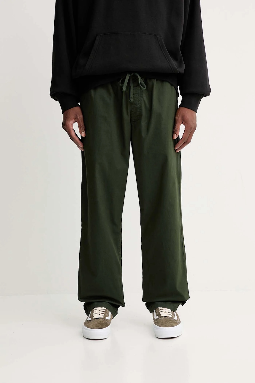 Kalhoty Vans pánské, zelená barva, VN0A5FJJEMU1