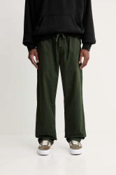 Kalhoty Vans pánské, zelená barva, VN0A5FJJEMU1