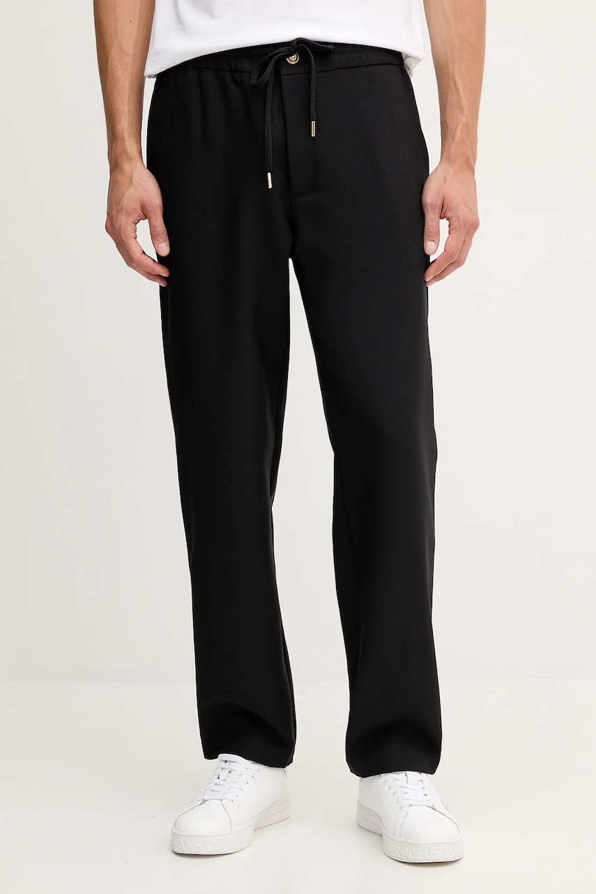 Kalhoty Versace Jeans Couture pánské, černá barva, 79GAA100 N0136