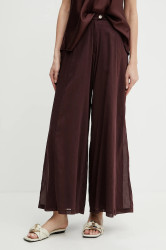 Kalhoty z hedvábné směsi Forte Forte