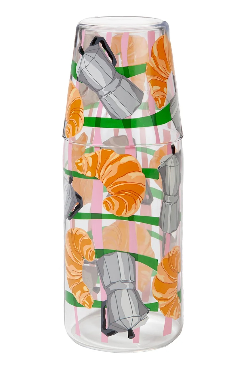 Karafa se sklenicí DOIY Good Morning Jar & Glass