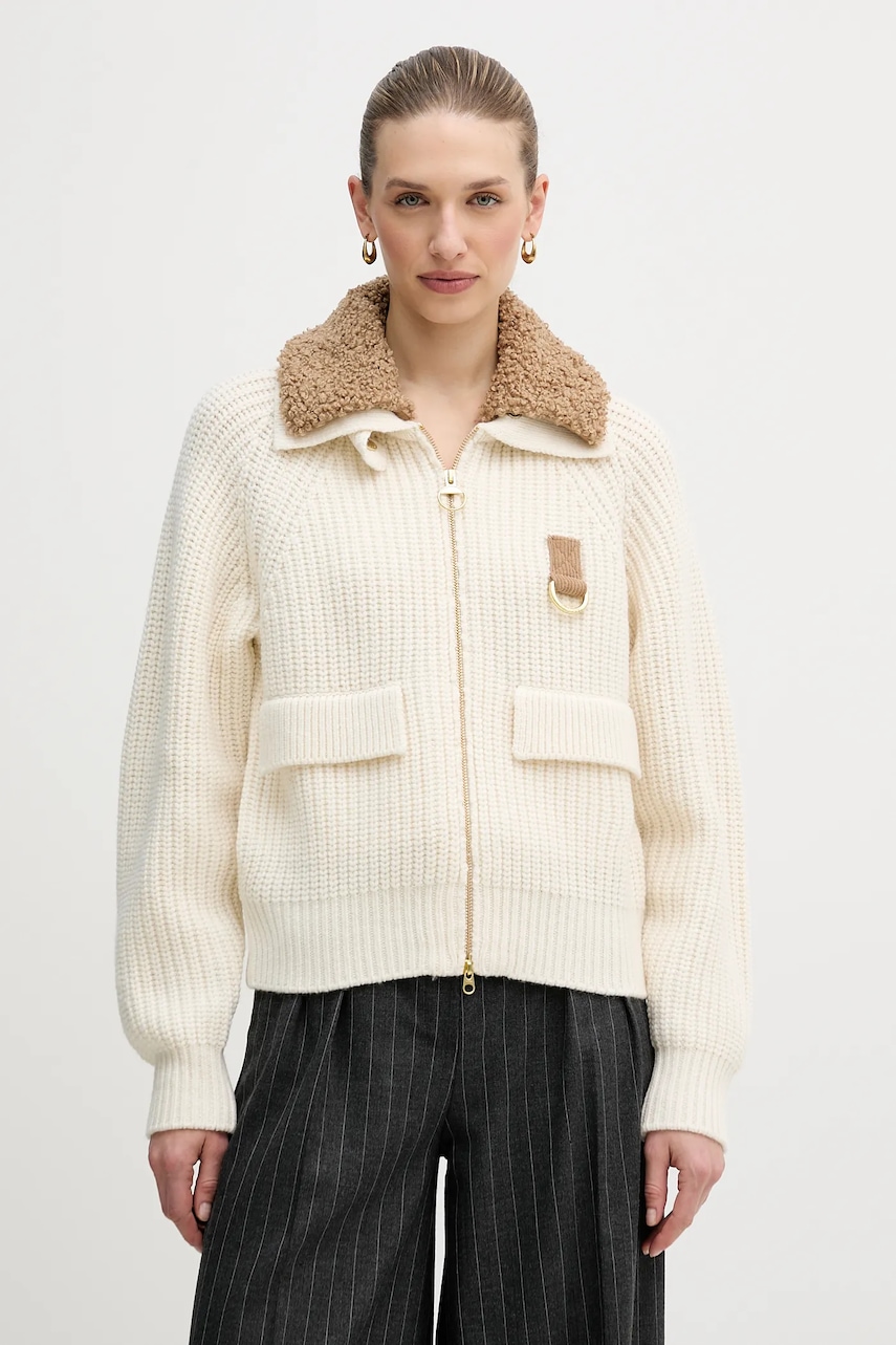 Kardigan s příměsí vlny Barbour Marla