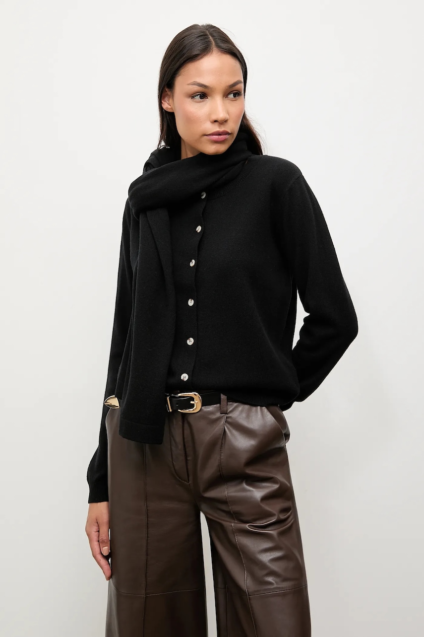 Kardigan z merino vlny se šálou Answear.LAB