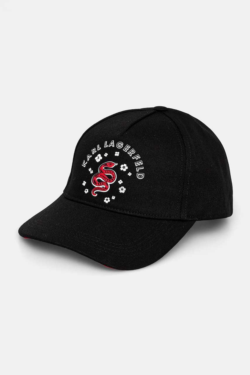 Karl Lagerfeld  Bavlněná baseballová čepice