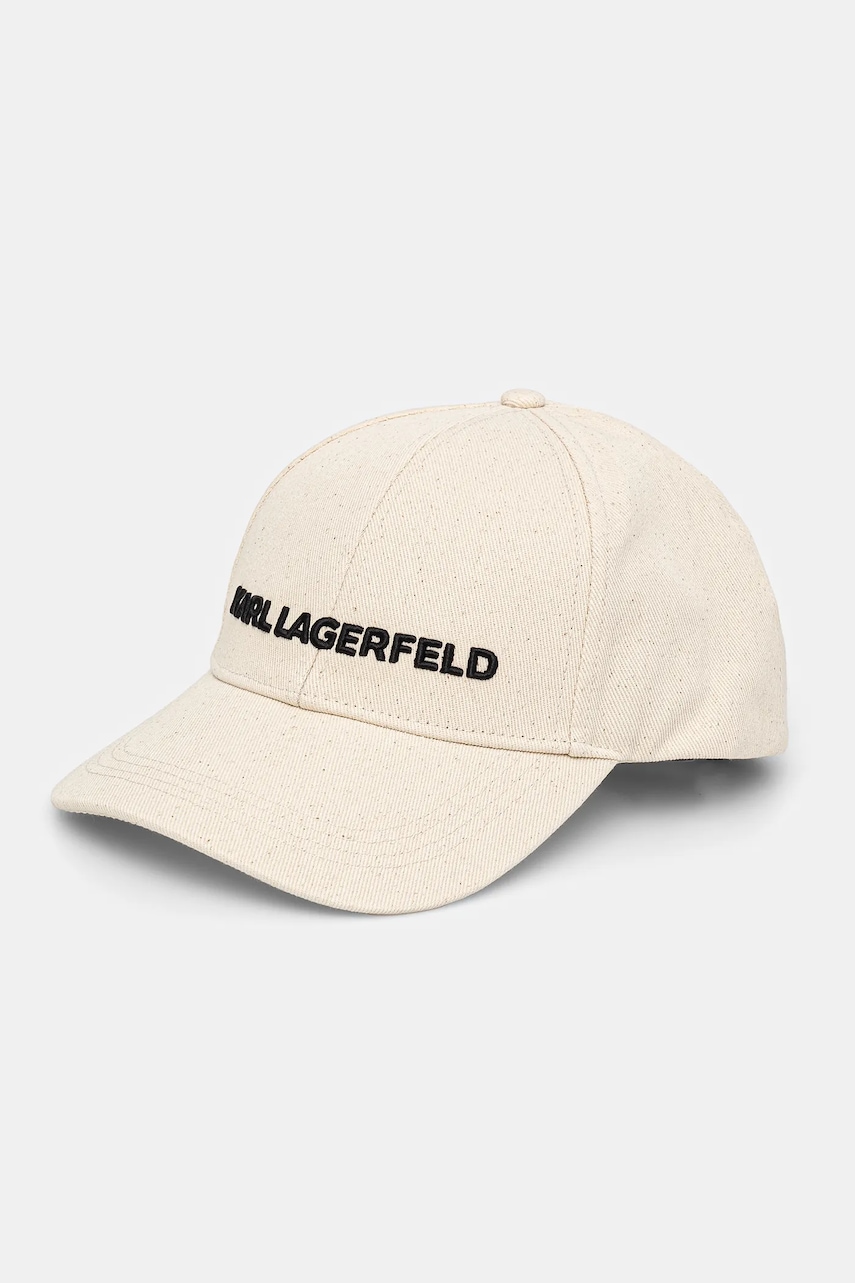 Karl Lagerfeld  Bavlněná baseballová čepice  K/ESSENTIAL