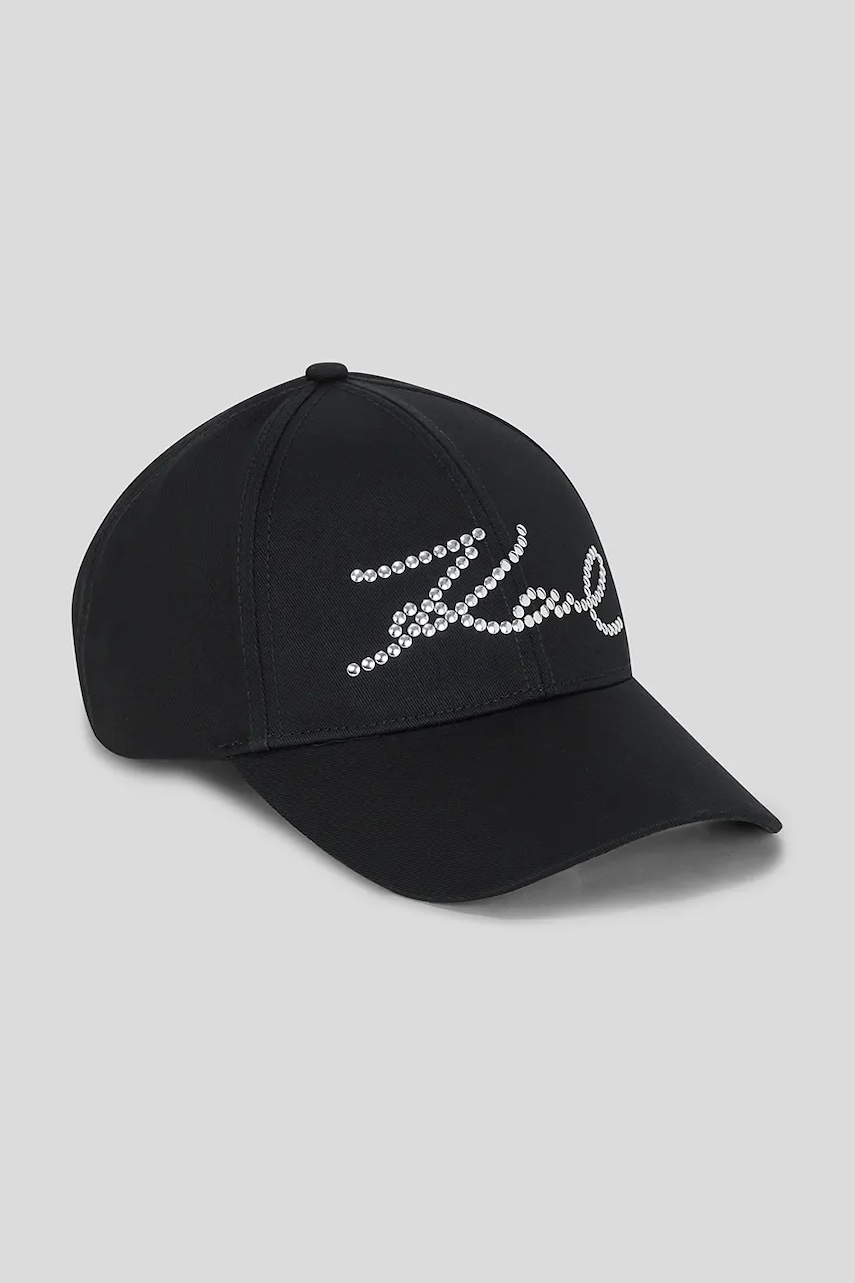 Karl Lagerfeld  Bavlněná baseballová čepice  K/SIGNATURE