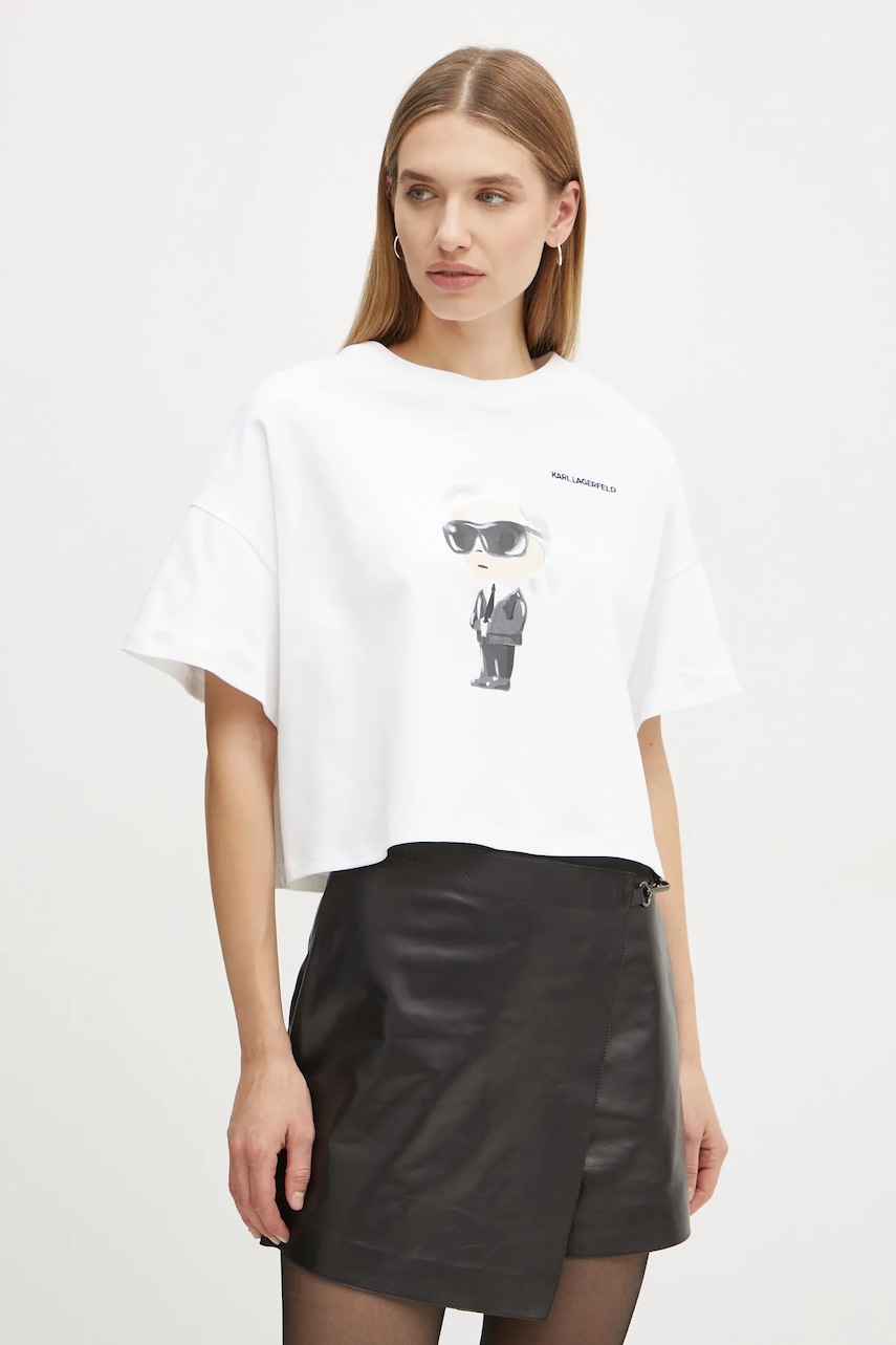 Karl Lagerfeld  Bavlněné tričko  IKON