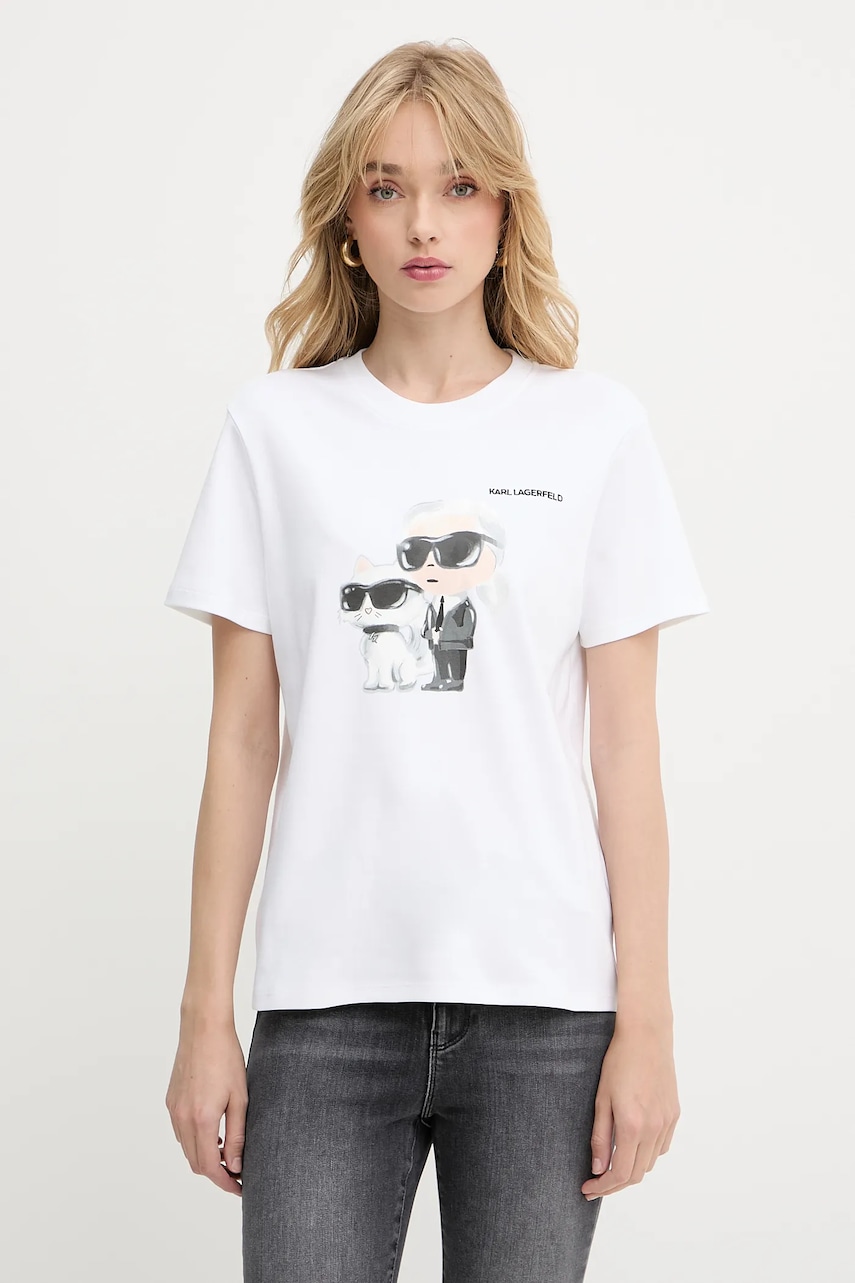 Karl Lagerfeld  Bavlněné tričko  IKON