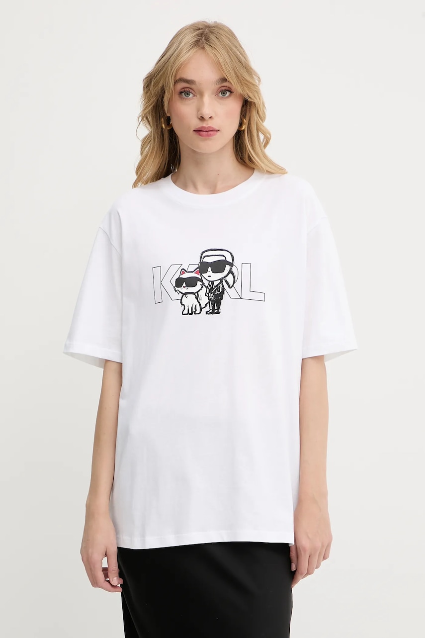 Karl Lagerfeld  Bavlněné tričko  IKON