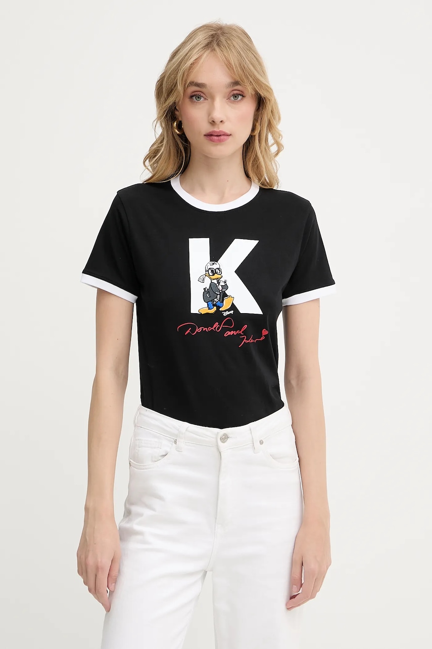 Karl Lagerfeld  Bavlněné tričko  KL X DISNEY
