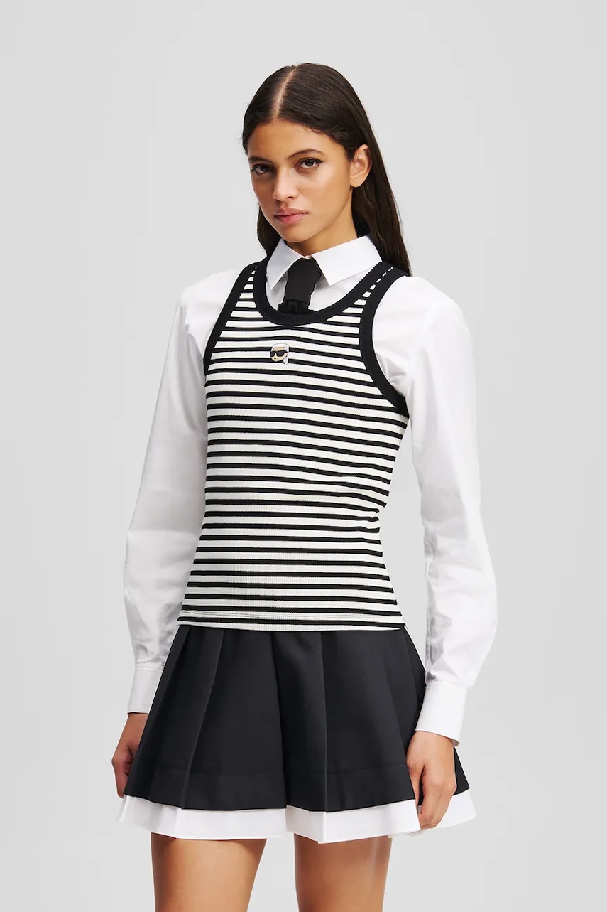 Karl Lagerfeld  Bavlněný top  IKON